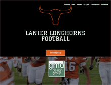 Tablet Screenshot of lanierfootball.com